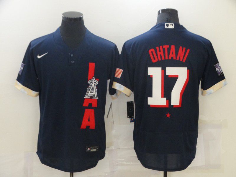 Men Los Angeles Angels #17 Ohtani Blue 2021 All Star Elite Nike MLB Jersey->miami dolphins->NFL Jersey